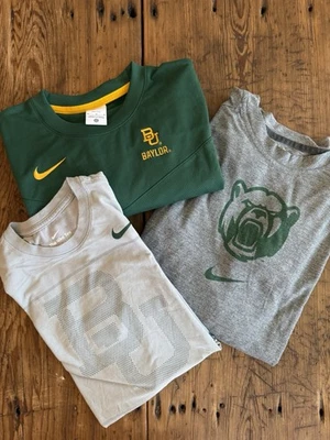 Lote de 3 Baylor Bears emitidos por jugadores Nike Pro y Dri Fit On Field Big 12 Foto 1 de 4