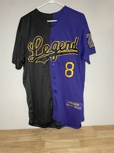 Kobe Bryant Legend Baseball Jersey Men’s L Mamba Forever #24 #8 Mamba Forever! - Picture 1 of 17