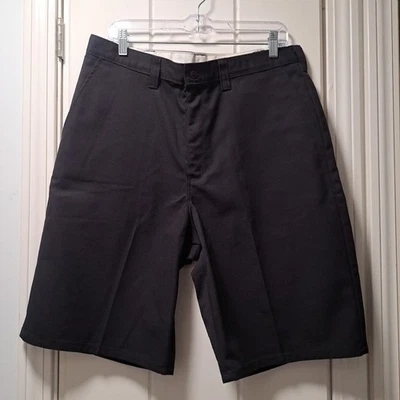 Dickies Men’s 34/11 Black 13 Inch Rise Industrial Flat Front Work Shorts LR303  - Image 1 of 4