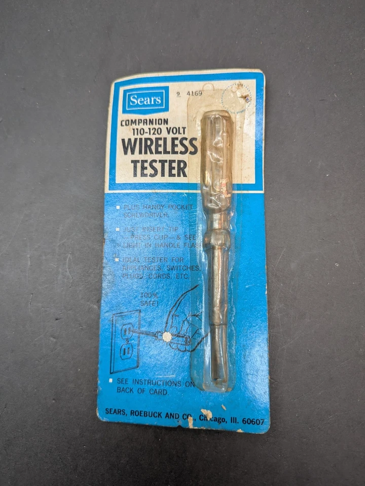 Probador inalámbrico eléctrico automotriz SEARS 110-120 voltios #4170R nuevo de stock Foto 1 de 3