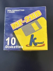 K Hypermedia IBM Formatted 1.44MB MF-2HD Floppy Disks Box Of 10-NEW Sealed #542 - Afbeelding 1 van 3