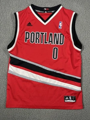 Camiseta deportiva de baloncesto Damian Lilliard Portland Trailblazers Adidas juvenil talla L 14-16 Foto 1 de 4