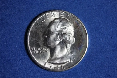 Estate Find 1946 D- Washington Quarter #K57570 - Image 1 of 2