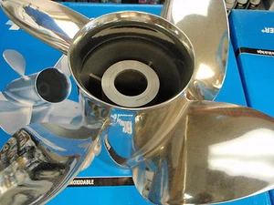 HÉLICE SE ADAPTA YAMAHA STERNDRIVE 315021312 HUB-11500500 4 CUCHILLAS HÉLICE ACERO INOXIDABLE - Imagen 1 de 4