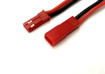 JST 2-pin 30cm 22AWG wire male female connector for LED Strip,LiPO Battery 10set - Image 1 of 4