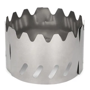 Portable Stove Windscreen Ultralight Titanium Windscreen for Outdoor Survival - Picture 1 of 8