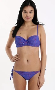 Set bikini da balcone blu Lepel giorni estivi UK 36C 14 - Foto 1 di 6