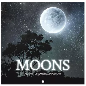 2025 Wall Calendar, Moon 12-Month, 12" x 24 Opened for Office & Home Planning - Picture 1 of 7