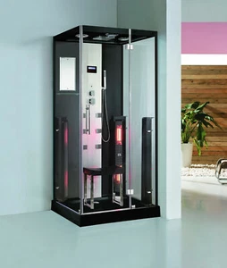 Luxus Dampfdusche Colorado Infrarotsauna infrarotkabine Dampfsauna 100x100cm - Bild 1 von 7