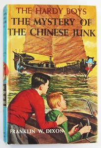 Hardy Boys Mystery of Chinese Junk 1973 PRINTING Hardcover Book #39 White Multi - Picture 1 of 3