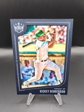 2019 Panini Diamond Kings Dark Blue Frame Rickey Henderson Athletics 