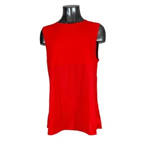 Nueva con etiquetas Camisa para Mujer Fabletics Sin Mangas Rojo Liso Cashel Talla XL - Imagen 1 de 8