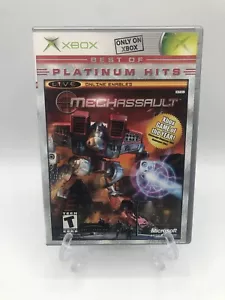 MechAssault (Original Xbox, 2002) Platinum Hits CIB Complete w/Manual Tested - Picture 1 of 8