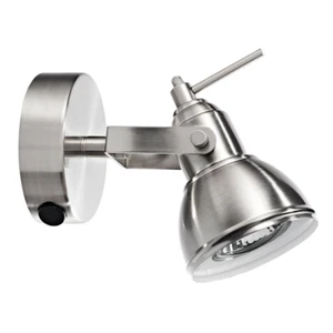 Unique Industrial Designed Satin Nickel Switched Wall Spot Light by Happy Hom... - Picture 1 of 2