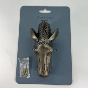 Horse Head Door Knocker with Antique Finish for Front Door and Home Decor #C1 - Picture 1 of 12