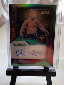 2020 Prizm UFC Dan Ige AUTO Sensational Signatures GREEN PRIZM RC No. SS-DIG 📈