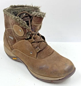 Dansko Candice Women's Boot 8.5-9 Brown Leather Faux Fur Waterproof Boot - Picture 1 of 11
