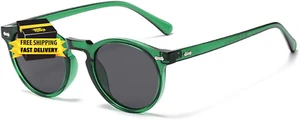 Retro Polarized round Sunglasses for Women Men,Classic round Sunglasses UV Prote - Picture 1 of 7