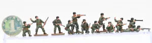 Soldados estadounidenses de la Segunda Guerra Mundial 3R combinación de 12 figuras 1A 1/72 ABS figuras modelo preconstruido - Imagen 1 de 2
