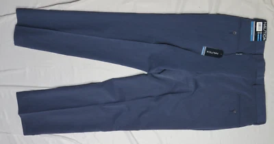 NAUTICA MENS PANTS 32X30 BLUE HB2E7NX HJ013 MAST RELAXED SLACK FLAT DRESS NWT - Image 1 of 4