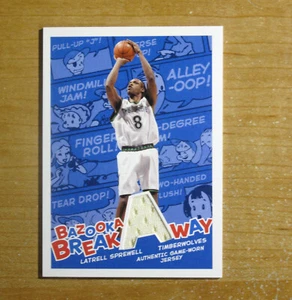Latrell Sprewell 2005-06 Topps Bazooka Back Up GAME-WORN Authentic Jersey - Bild 1 von 2