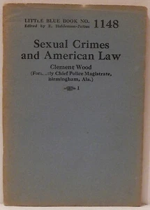 Little Blue Book 1148 Sexual Crimes and American Law Clement Wood - Bild 1 von 1