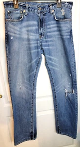 Herren DENIM & SUPPLY Ralph Lauren Jeans Größe 32 Straight Leg Hose Distressed - Bild 1 von 17