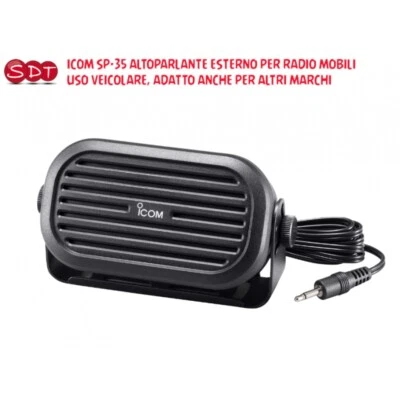ICOM SP-35 ALTOPARLANTE ESTERNO PER RADIO MOBILI USO VEICOLARE ADATTO ANCHE PER  - Immagine 1 di 2