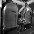 Fit 2017-2023 TESLA Model 3/Y Carbon Fiber Seat Back Pair Glossy Black