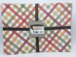Autumn Gingham Placemats (Set of 4) Country Living - Picture 1 of 4