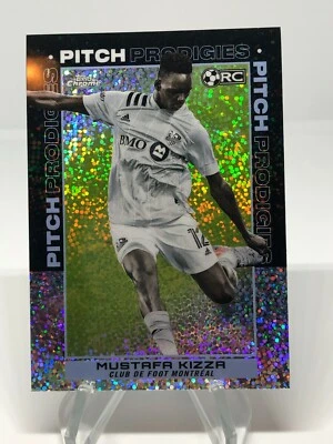 2021 TOPPS CHROME MLS MUSTAFA KIZZA RC SPECKLE REFRACTOR MONTREAL IMPACT #135  - Image 1 of 2