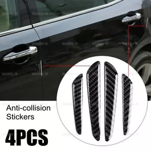 4x Carbon Fiber Car Door Edge Guard Strip Scratch Protector Anti-Collision Trim - Foto 1 di 15