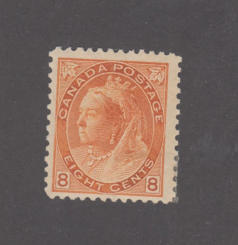 CANADA # 82 VF-MH 8cts NUMERAL Q/VICTORIA CAT VALUE $600 (KIM11) - Image 1 of 1