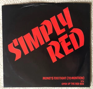 SIMPLY RED - MONEY$ TOO TIGHT. NR MINT WHITE-LABEL PROMO 7". USA 1985. DOUBLE-A - Picture 1 of 5