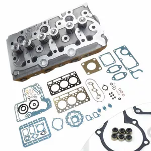 For Kubota D950 D850 Engine Complete Cylinder Head w/ Valves + Full Gasket Kit - Picture 1 of 9
