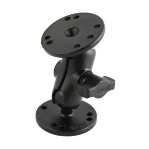 RAM Mount with Short 1" Ball Arm with Round Bases RAM-B-101-A - Picture 1 of 2