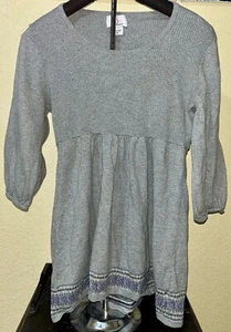 Oh Baby By Motherhood Maternity Size Medium Tunic Sweater Gray - Picture 1 of 7
