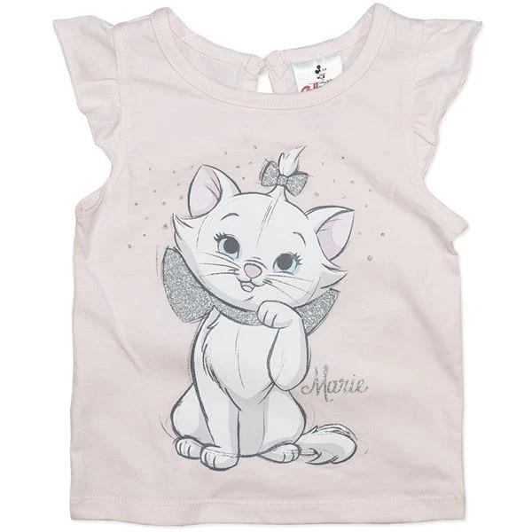 GIRLS DISNEY COLLECTION ARISTOCATS T SHIRT FEATURING MARIE BNWT SIZE 0, 1, 2 - Image 1 of 1