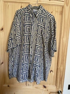 BASIC Editions 100% Silk Men’s Sort Sleeve Shirt Size L - Picture 1 of 5