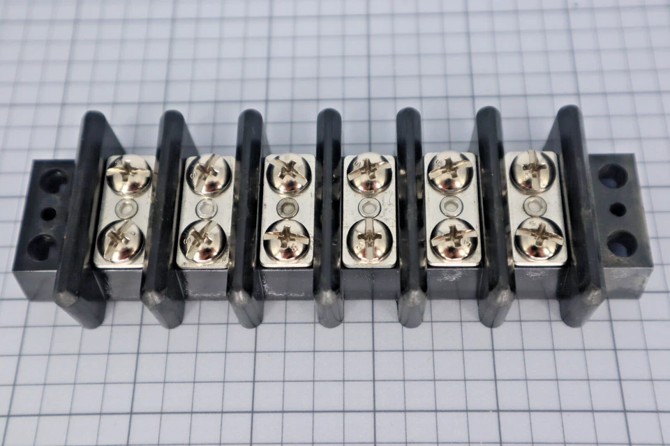 *Single* Marathon 603 GP 06 Double Row Terminal Barrier Block Board 6 Poles - Image 1 of 1