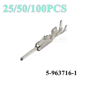 TE MQS Automotive Crimp Male Pin Terminals 20-18 AWG 5-963716-1 for BMW VW - Picture 1 of 7