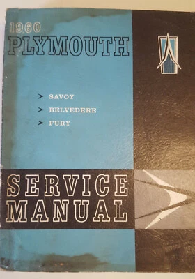 Manual de Taller / Manual Del Taller Plymouth Savoy,Belvdere & Furia 1960 & 1961 - Imagen 1 de 3
