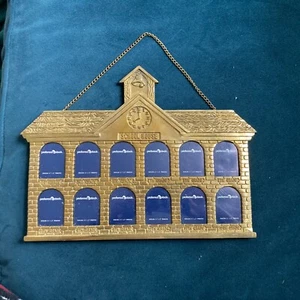 School House BRASS Picture Frame K - 12th grade LILLIAN VERNON - NEW - Picture 1 of 6