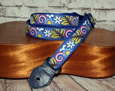 MADE BY STRAPS FOR CHORDS Ukulele Strap 1"(25mm) wide - Dreamlands