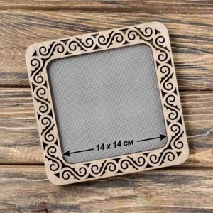 Telaio da ricamo su magneti, cerchi in legno, supporto telaio in legno - Foto 1 di 5