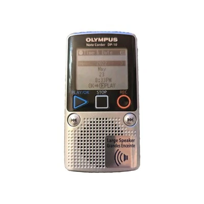 Olympus Note Corder DP-10 Personal Handheld Voice Recorder W/ Headphones TESTED - Image 1 of 3
