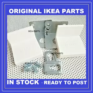 SET STAFFE PER ARMADIO IKEA PAX MONTAGGIO A PARETE CON COPERCHI E VITI BIANCHE - Foto 1 di 3