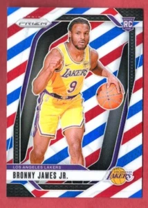 Bronny James Jr. Rookie Red White Blue Prizm 2024-25 Prism 243 RC RWB Refractor - Picture 1 of 2