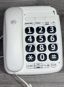 BT Big Button 200 V2 Telefon przewodowy - Biały telefon - Zdjęcie 1 z 5