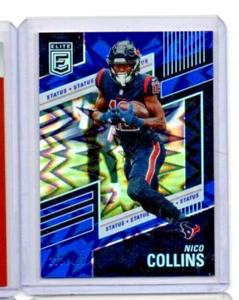 2022 Donruss Elite Status Explosion  /499 #77 Nico Collins Football Card F3 - Picture 1 of 2